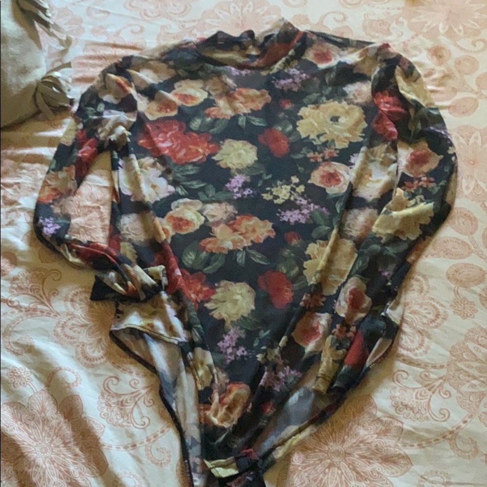 Mesh Floral Bodysuit